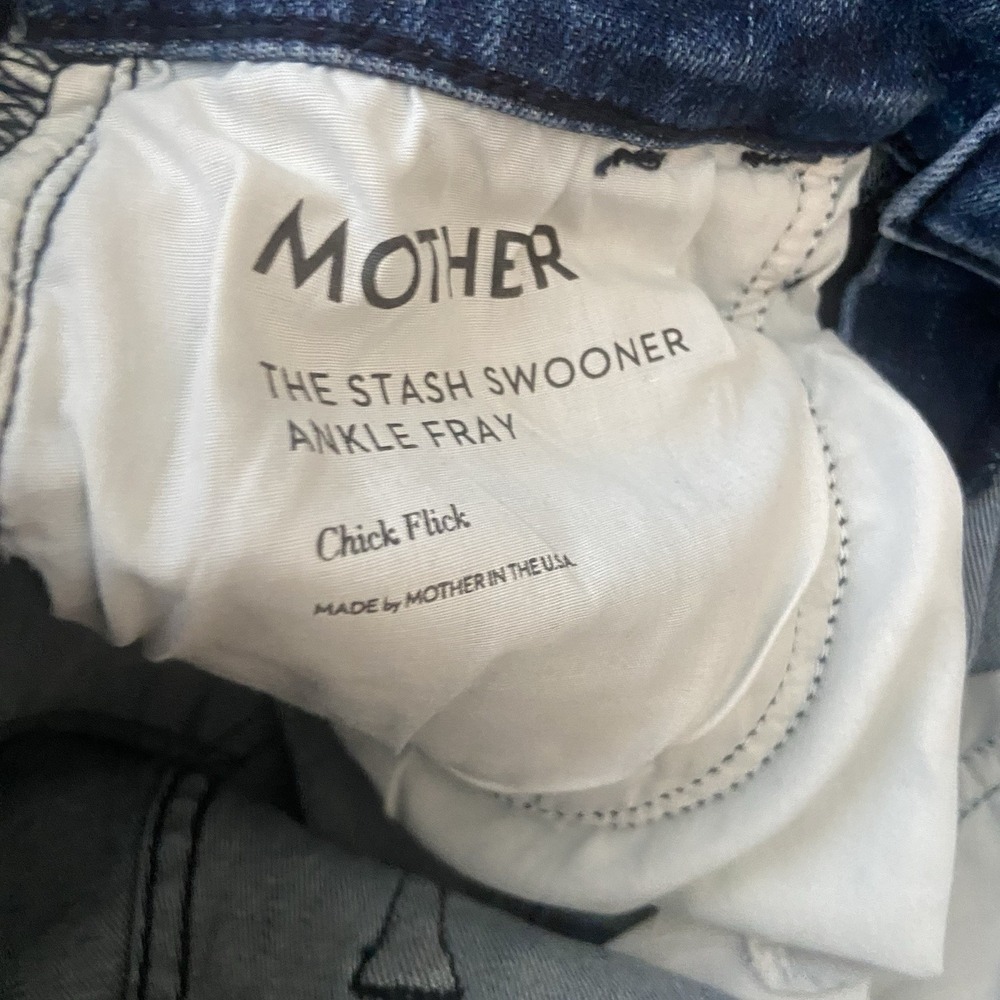 MOTHER The Stash Swooner High Rise Ankle Skinny Jeans Chick Flick Size 26 - Picture 7 of 12